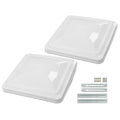White 14" x 14" Roof Vent Cover H85579