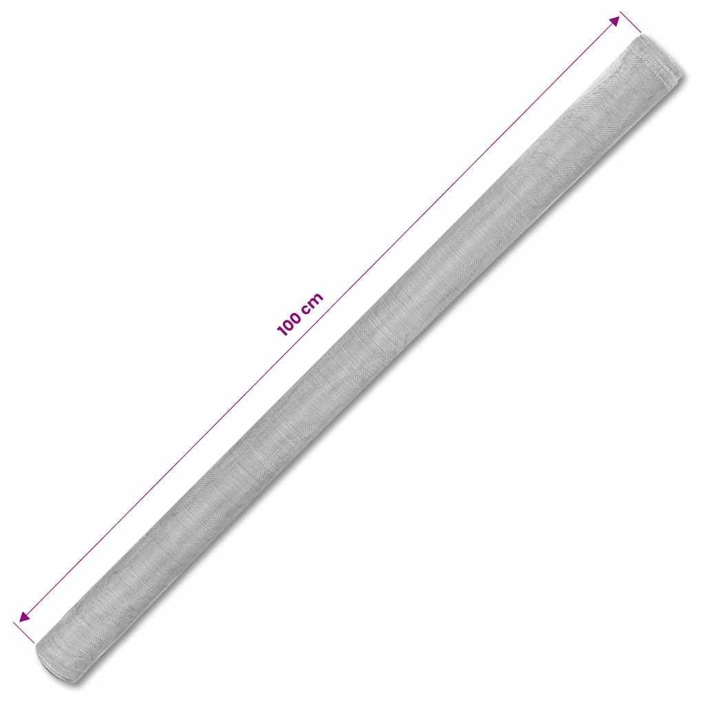 Aluminum Mesh Screen 39.4x196.9 in Silver E11567