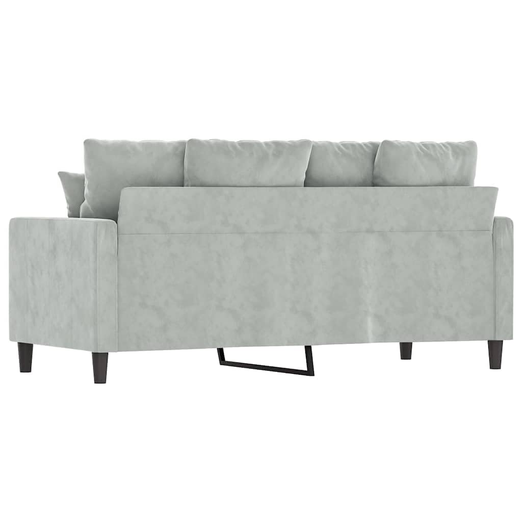 Light Gray Velvet 2-Seater Sofa R921314