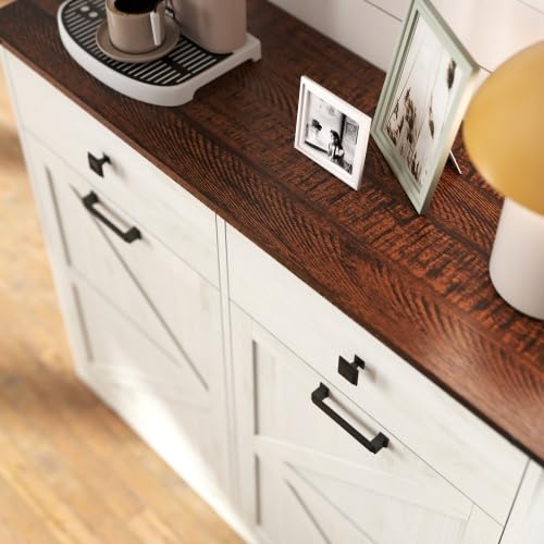 Tilt Out Trash Can Cabinet with Drawer Y11400