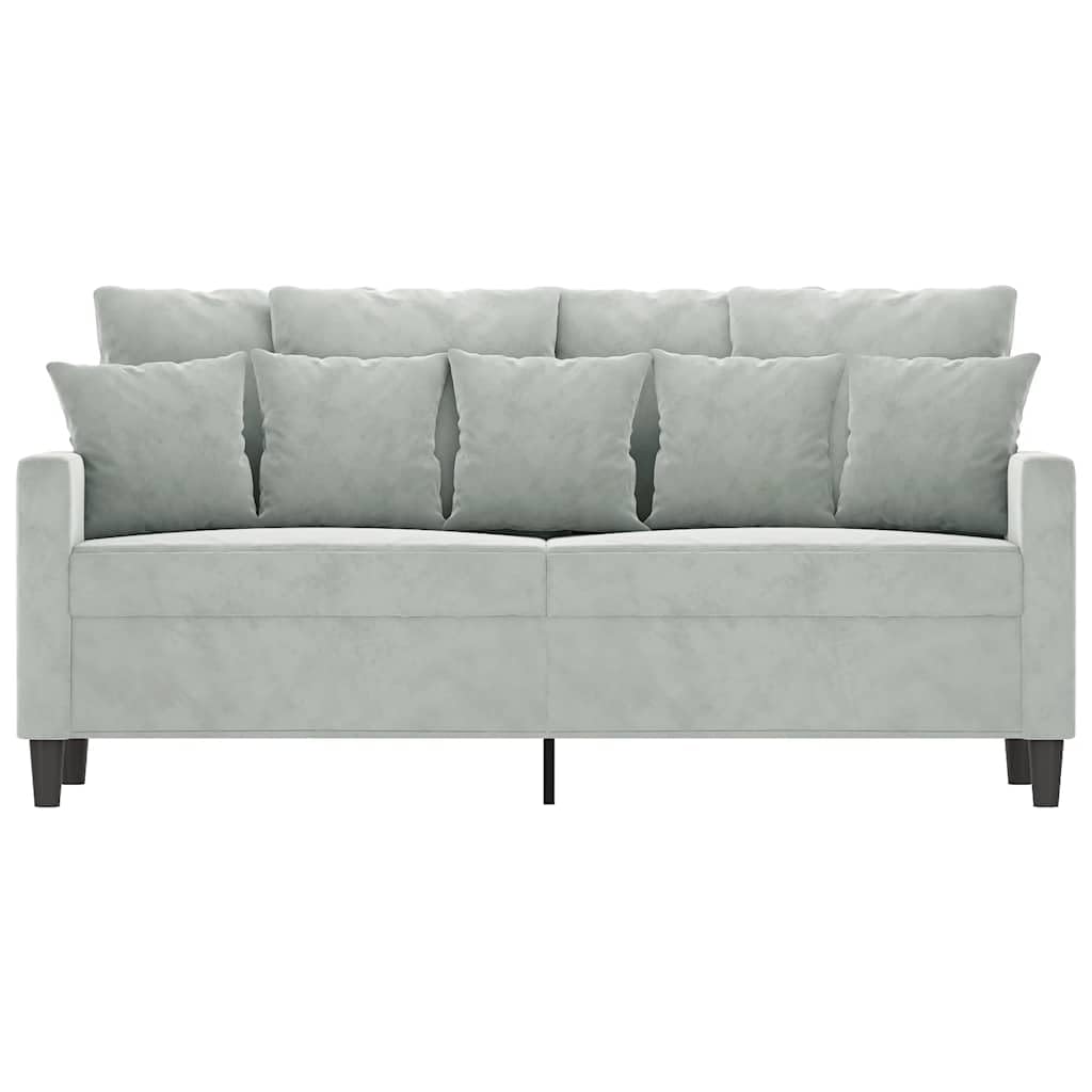 Light Gray Velvet 2-Seater Sofa R921314