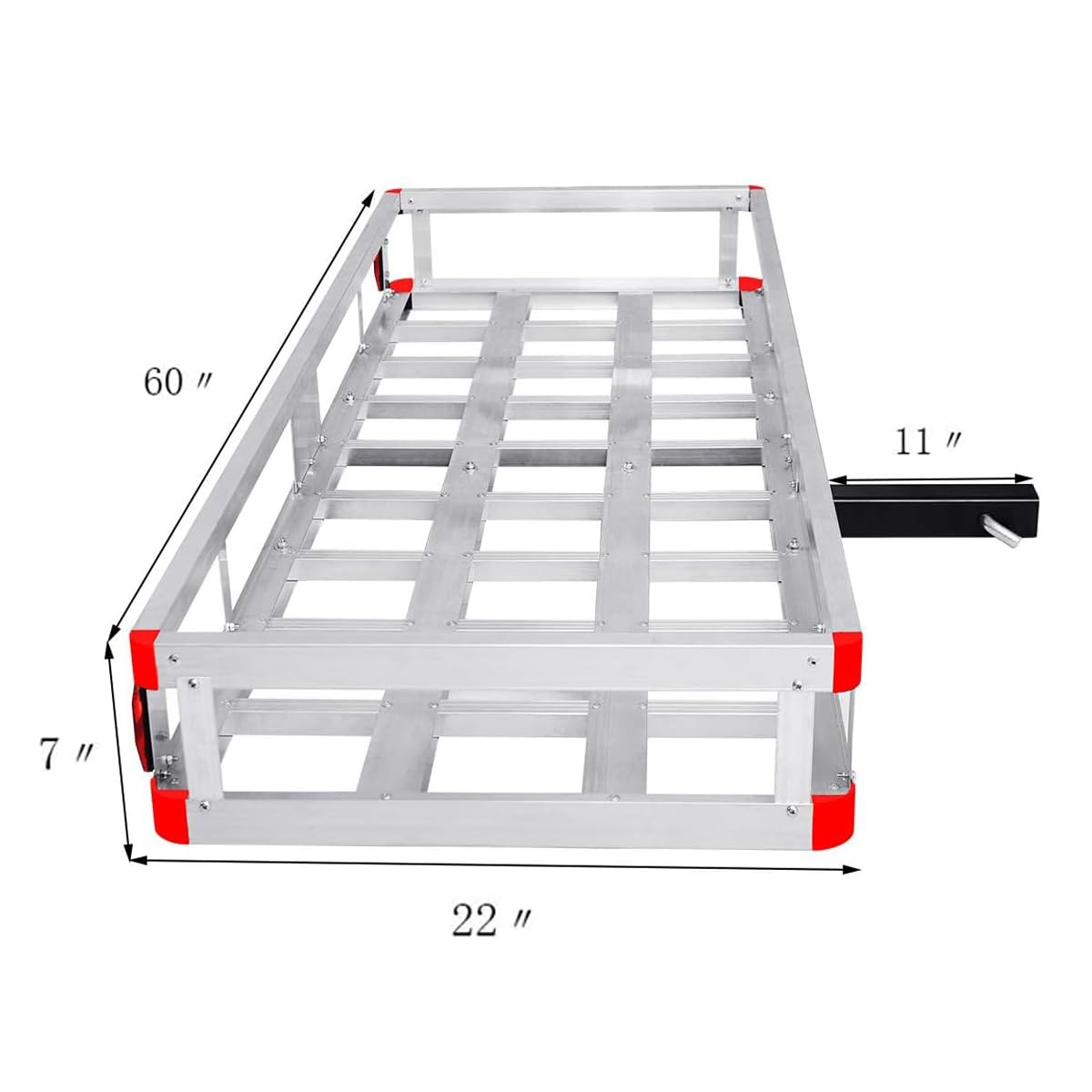 500lb Capacity Aluminum Hitch Cargo Carrier with Ramp T22755