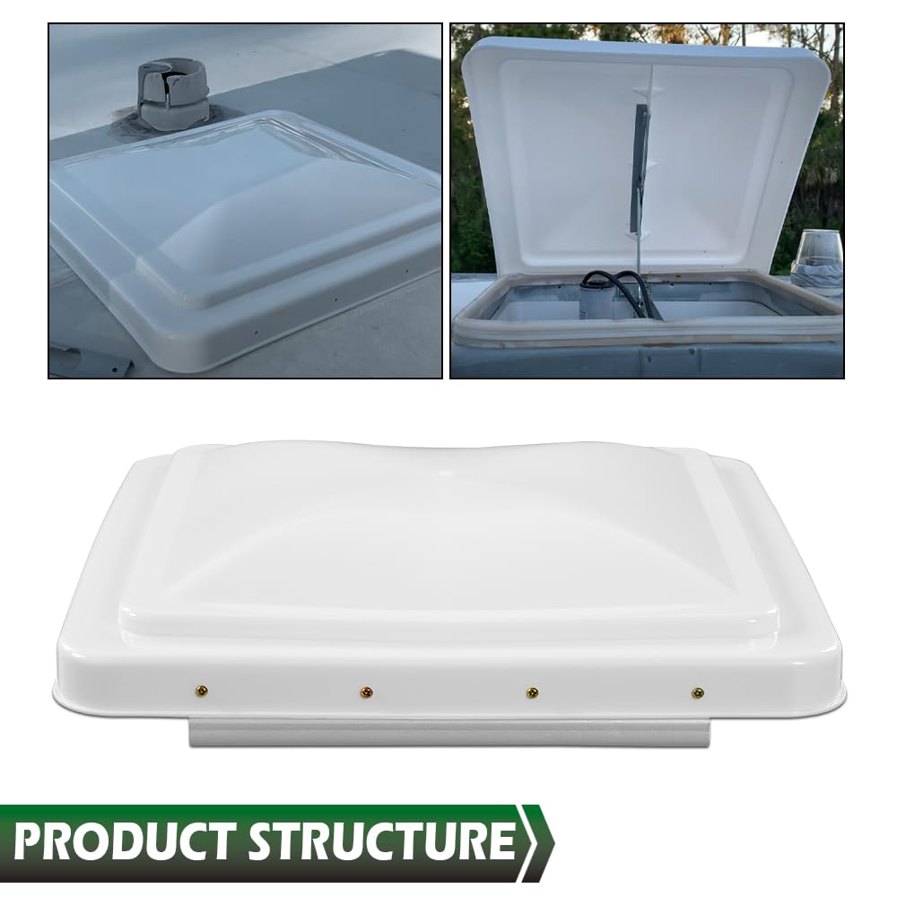 White 14" x 14" Roof Vent Cover H85579