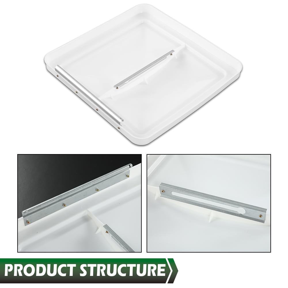 White 14" x 14" Roof Vent Cover H85579