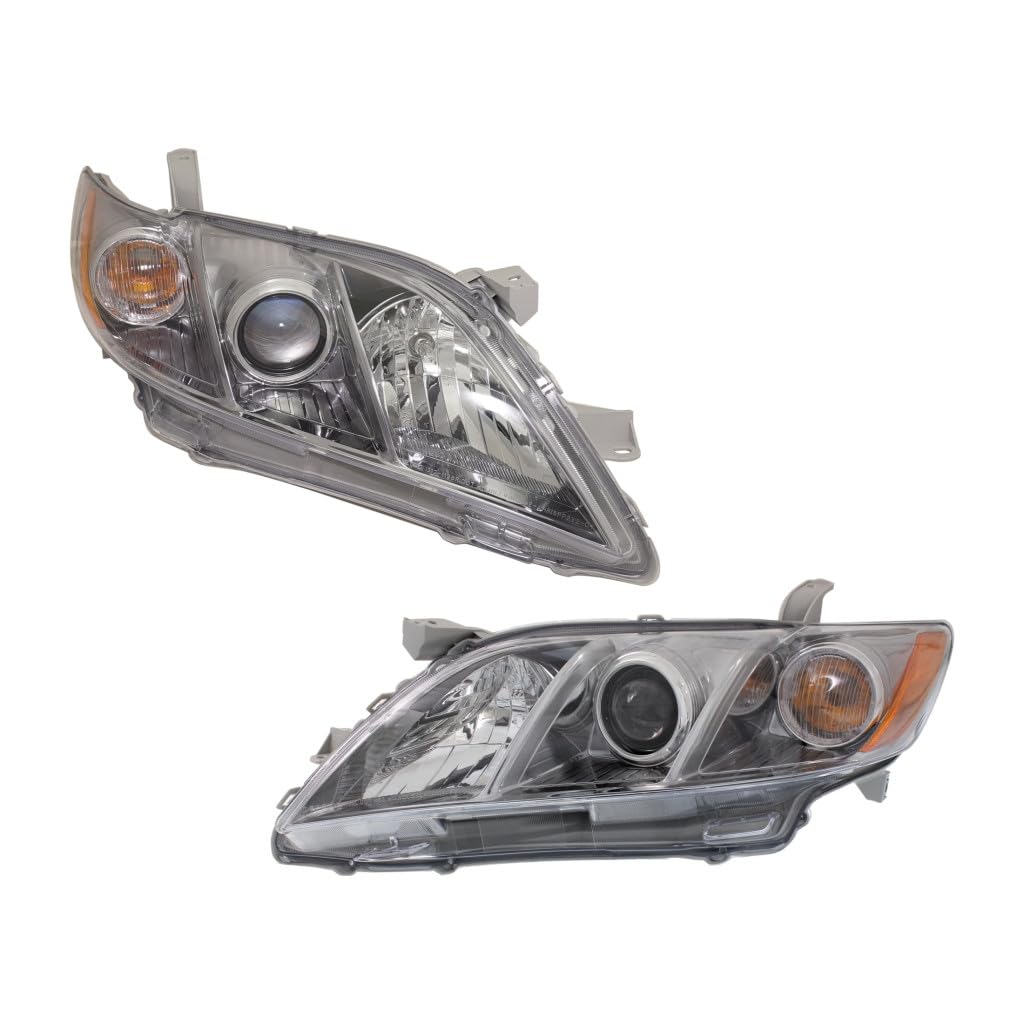 Toyota Camry 2007-2009 Headlights Driver And Passenger Side Pair With Bulbs L5087