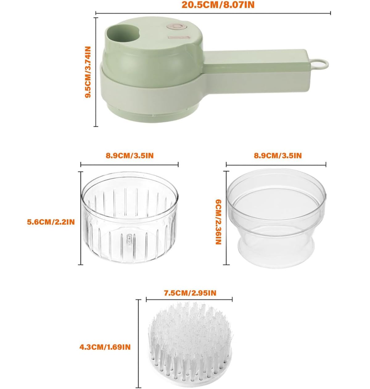 4 in 1 Electric Vegetable Cutter Set C30369