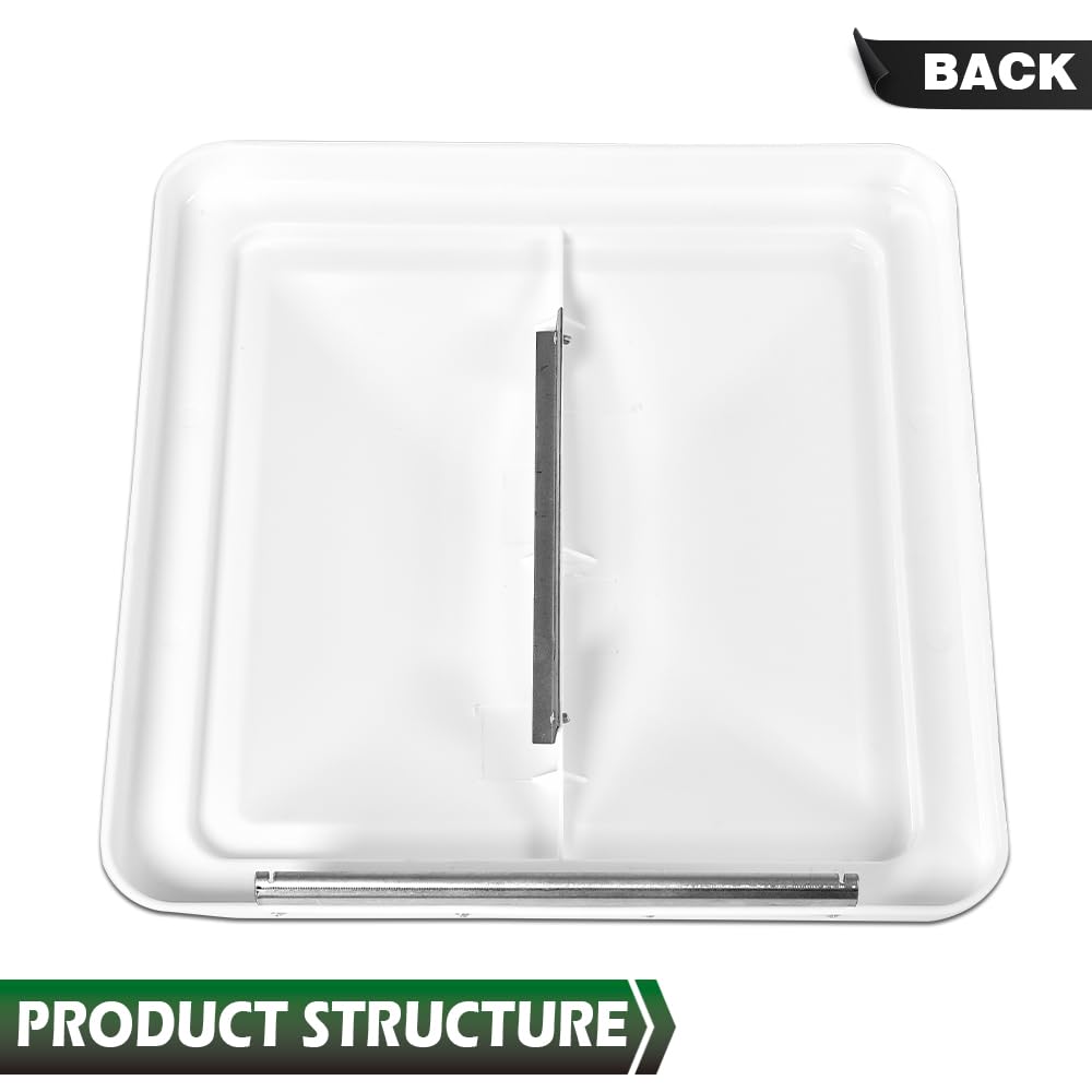 White 14" x 14" Roof Vent Cover H85579