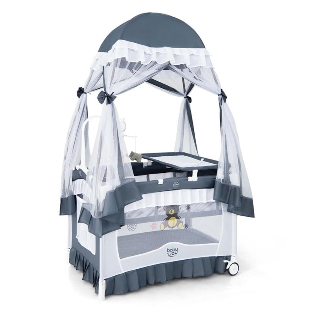 Portable Baby Crib with Bassinet and Changing Table B203291