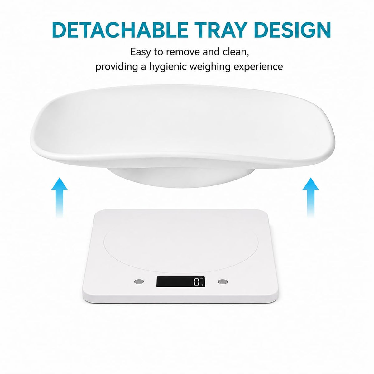 Digital Pet Scale with Removable Tray & Tape Measure I902092