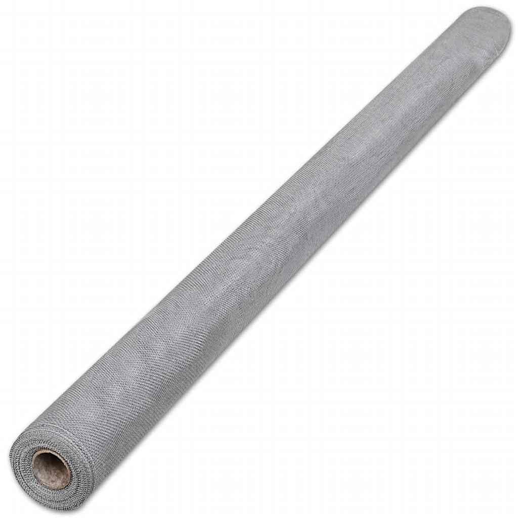 Aluminum Mesh Screen 39.4x196.9 in Silver E11567