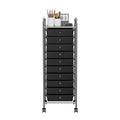 Rolling Utility Cart with 10 Drawers and Lockable Wheels G6355