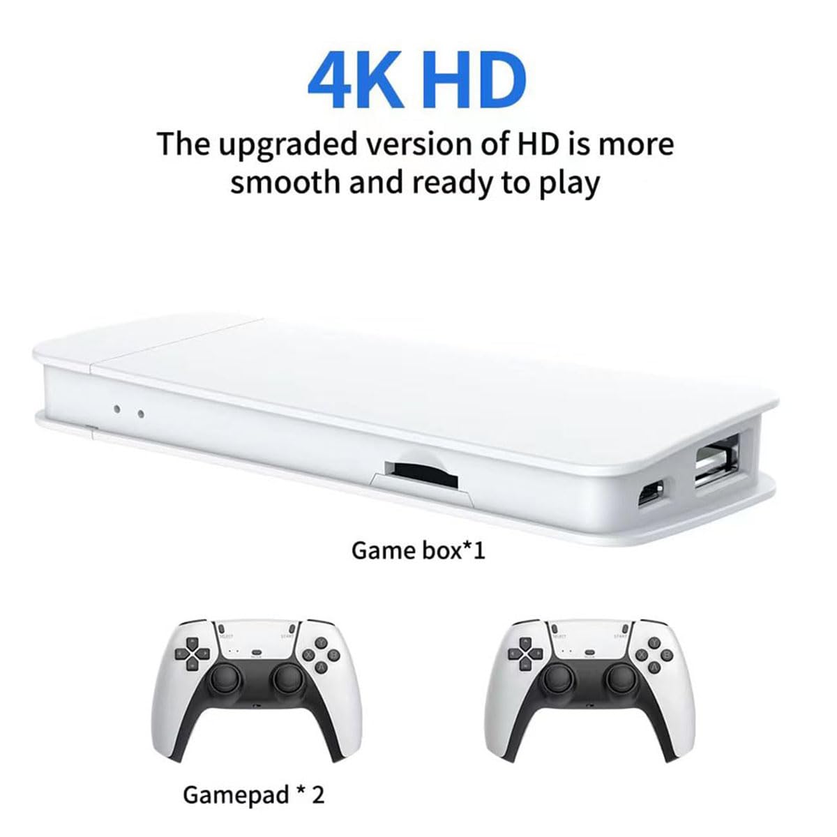 Retro Game Stick 4K HDMI Wireless Controller 128G W2455