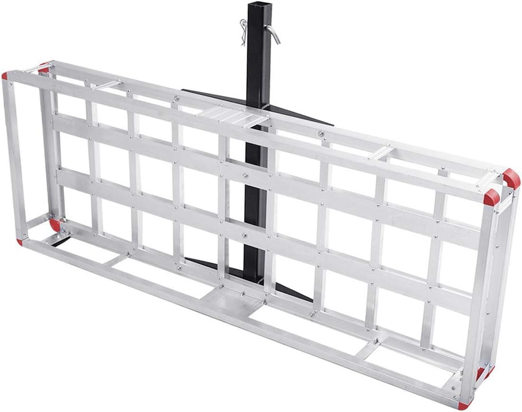 500lb Capacity Aluminum Hitch Cargo Carrier with Ramp T22755