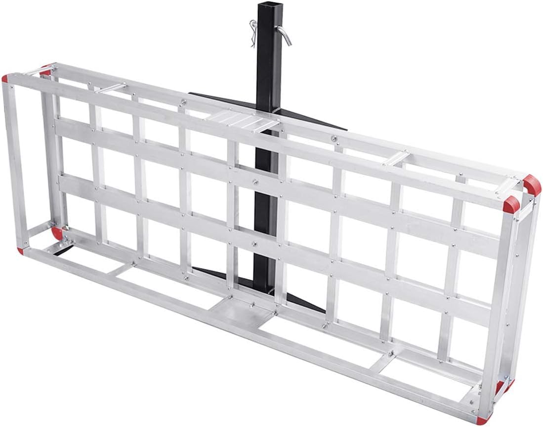 500lb Capacity Aluminum Hitch Cargo Carrier with Ramp T22755