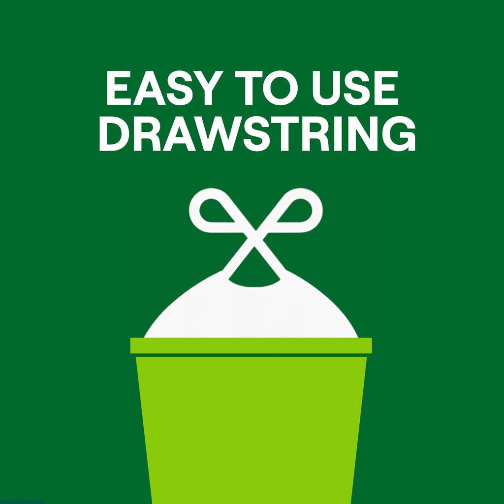 13 Gallon Drawstring Tall Kitchen Trash Bags I47069