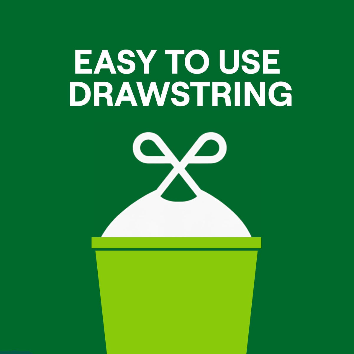 13 Gallon Drawstring Tall Kitchen Trash Bags I47069