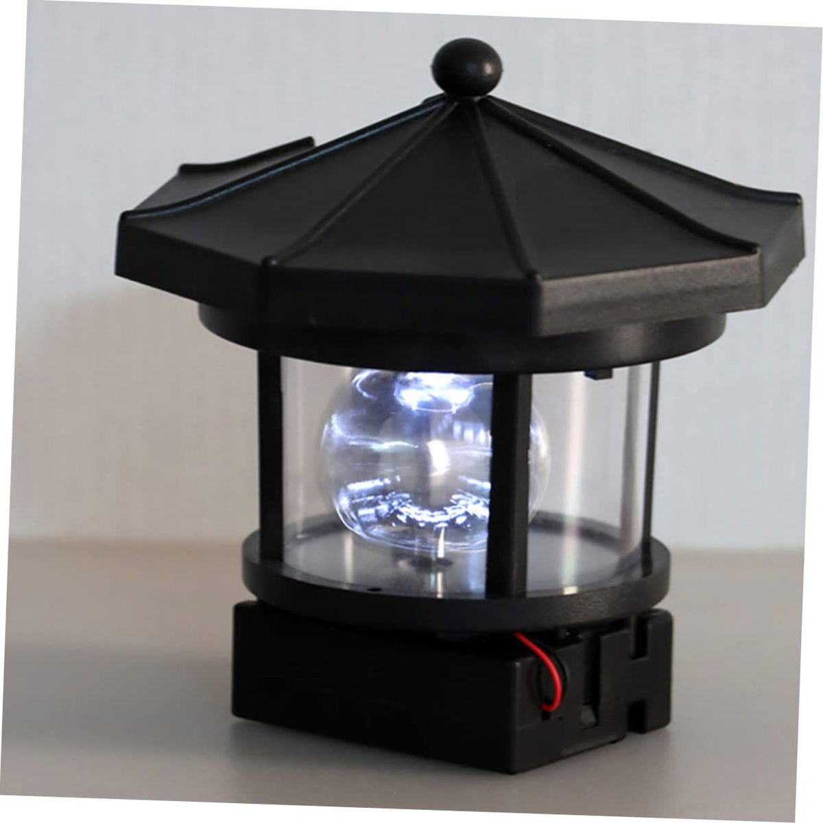 Solar Powered Rotating Lighthouse Garden Lights I761652