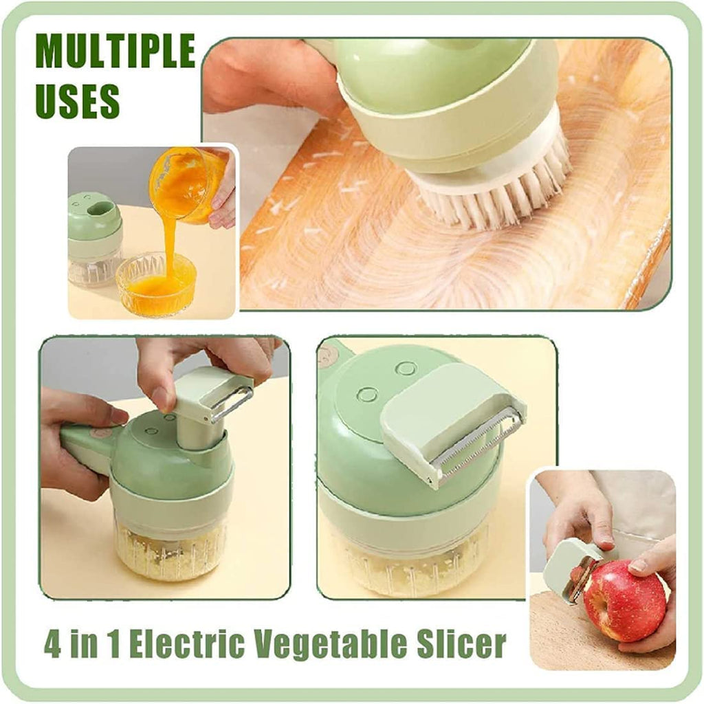4 in 1 Electric Vegetable Cutter Set C30369