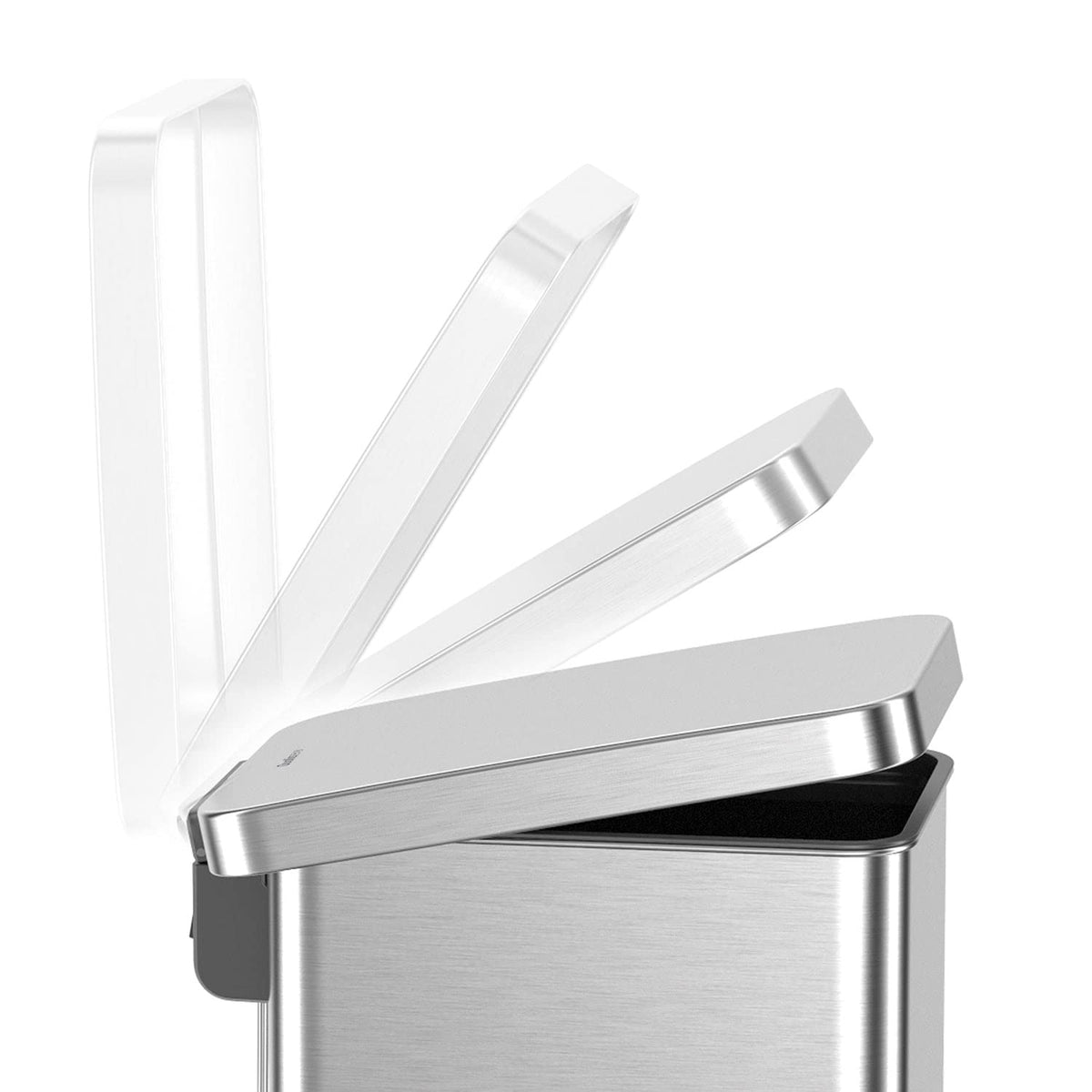 13.2 Gallon Stainless Steel Step On Trash Can H7072