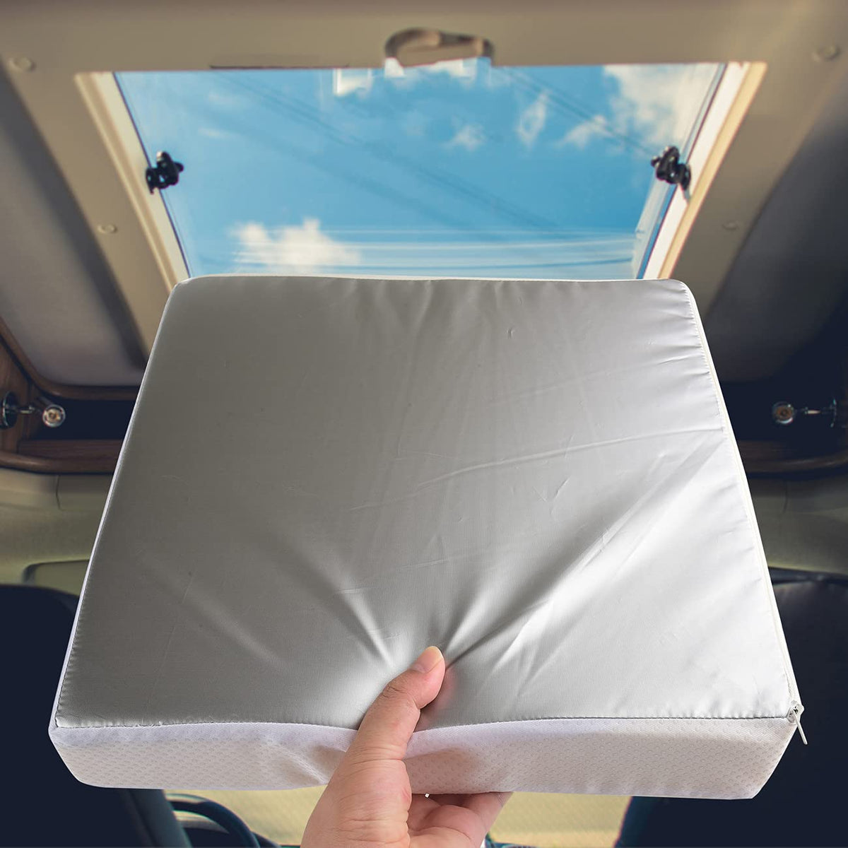 Waterproof Non Slip 14x14 In RV Vent Insulator and Camper Skylight Cover C7645