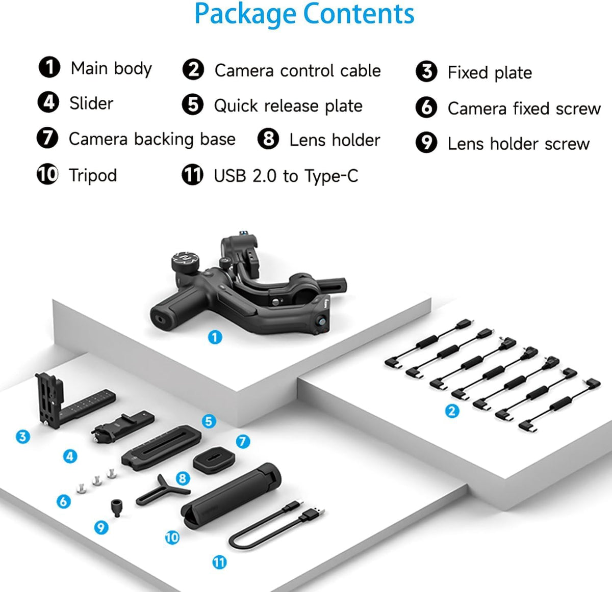 Camera Gimbal Stabilizer with AI Tracking Z2184