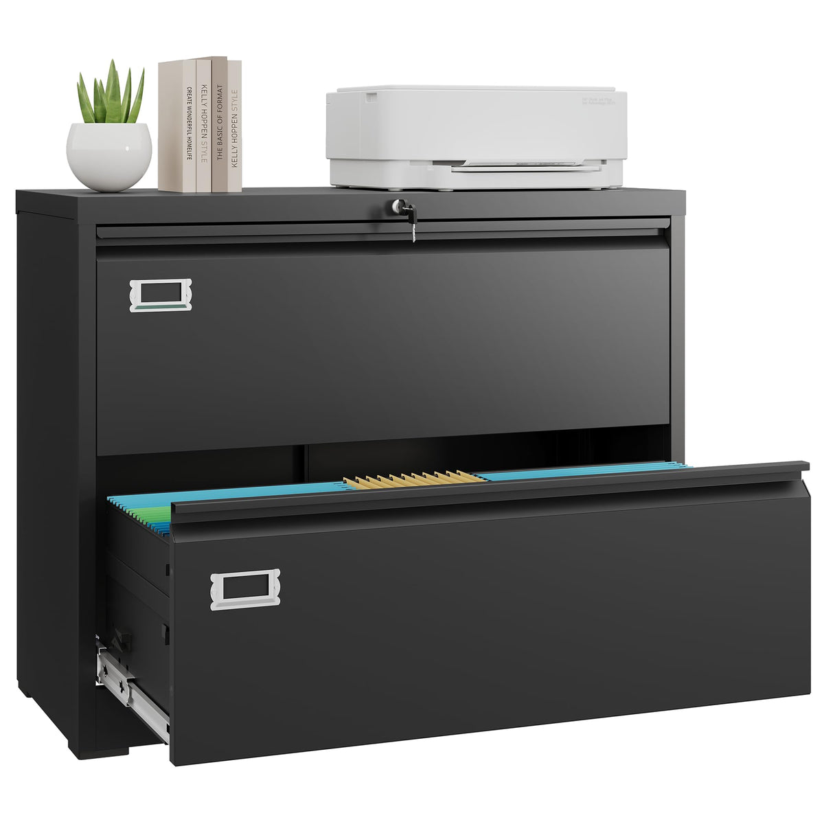 2 Drawer File Cabinet with Lock W22882