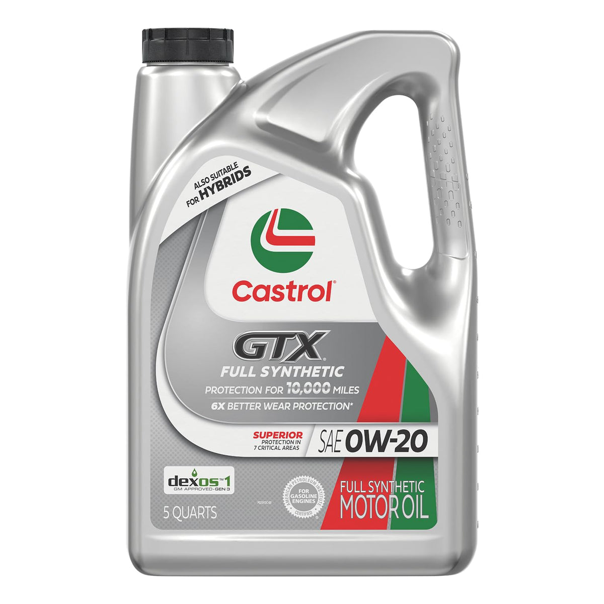 Full Synthetic 0W-20 Motor Oil, 5 Quarts, Pack of 3 U526386