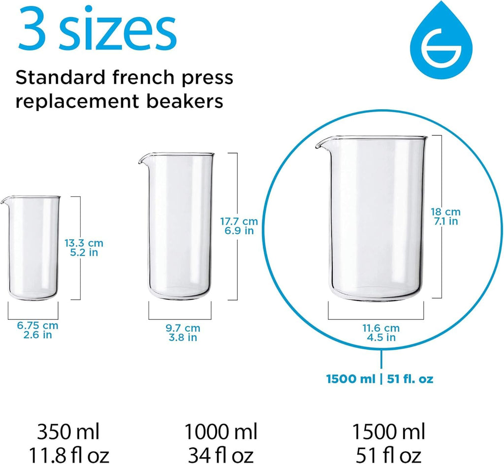 Borosilicate Glass French Press Beaker 34 oz R75537