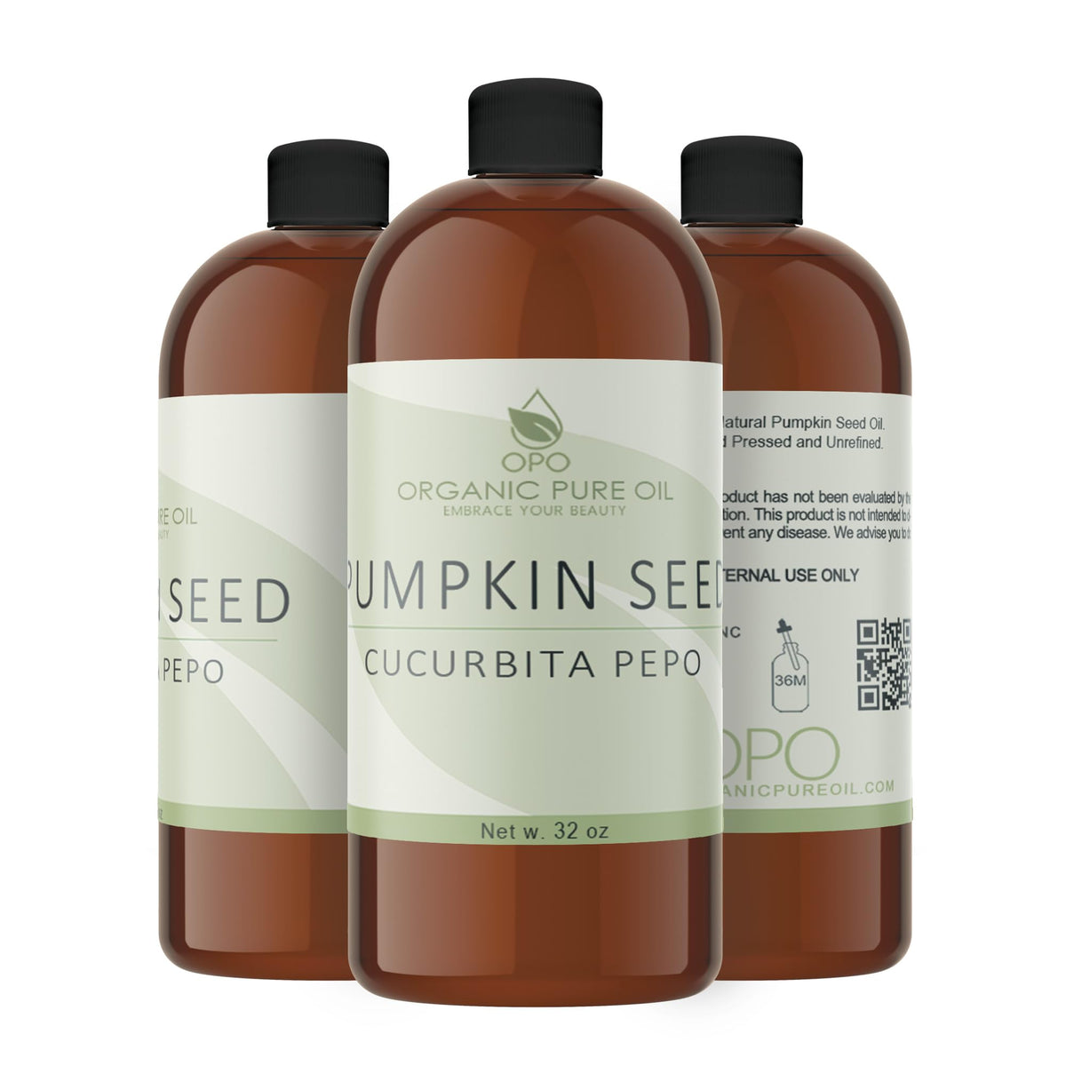 Pure Unrefined Non-GMO Pumpkin Seed Oil 32 oz H3613