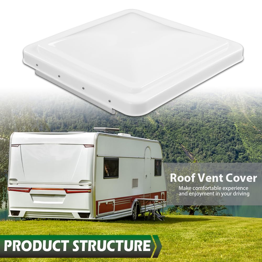 White 14" x 14" Roof Vent Cover H85579