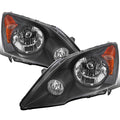 Black Halogen Headlights Pair Q582