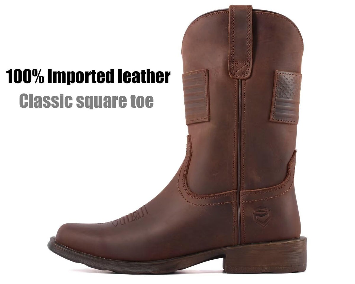 Western Cowboy Boots Square Toe E29520
