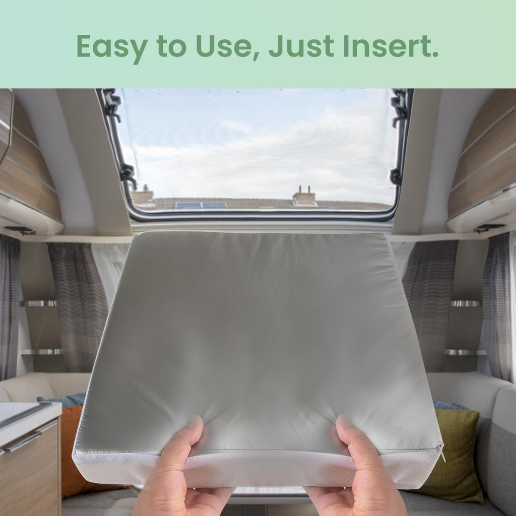 Waterproof Non Slip 14x14 In RV Vent Insulator and Camper Skylight Cover C7645