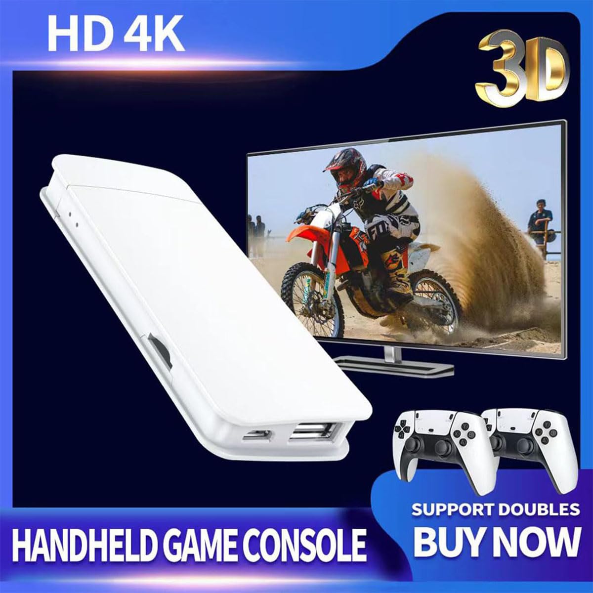 Retro Game Stick 4K HDMI Wireless Controller 128G W2455