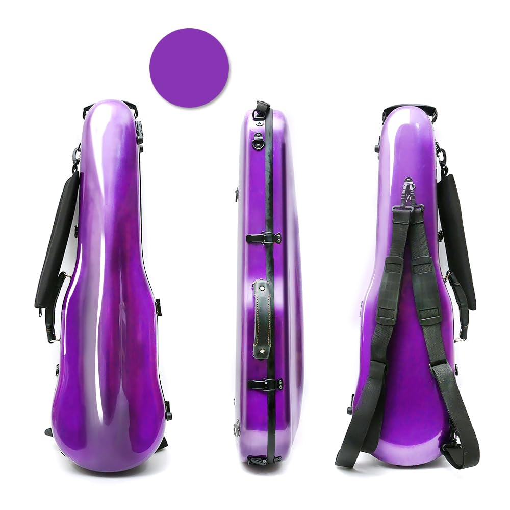 Carbon Fiber Violin Case 4/4 Full Size Purple G832