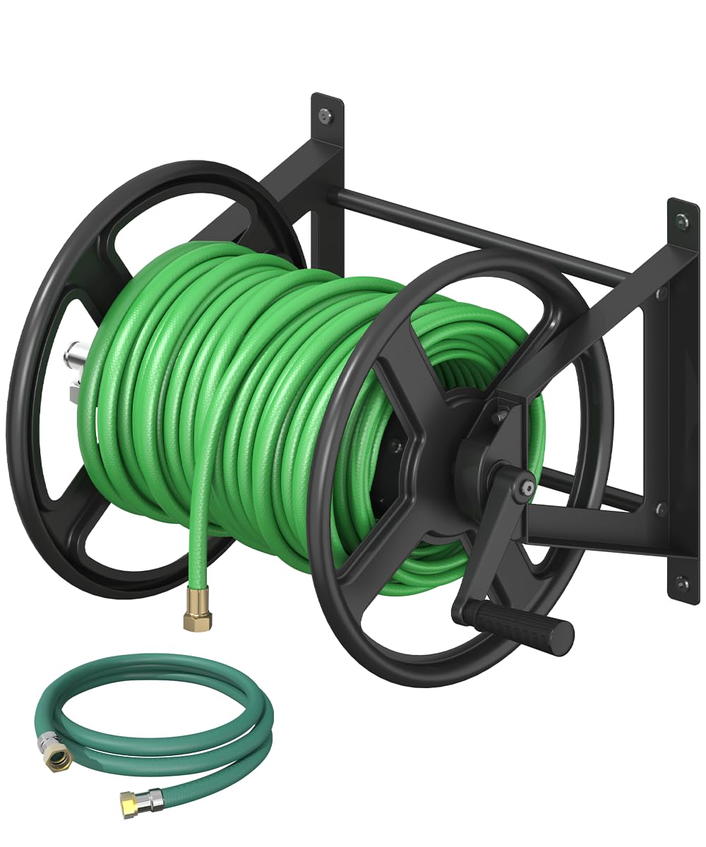Wall Mounted Garden Hose Reel with Leader Hose Z71254