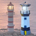 Black and White Solar Lighthouse Decorative Lights F161001