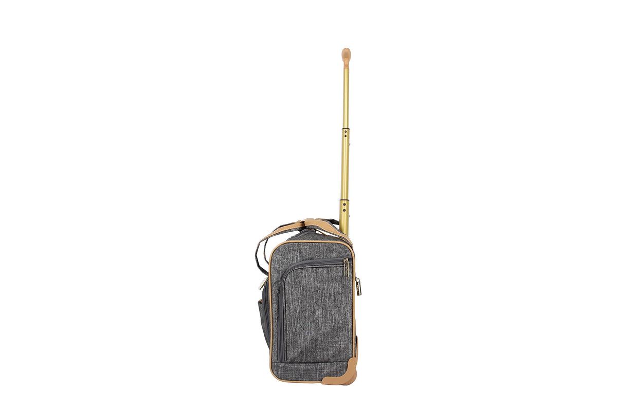 Lightweight 15 Inch Underseat Luggage with Spinner Wheels J2743
