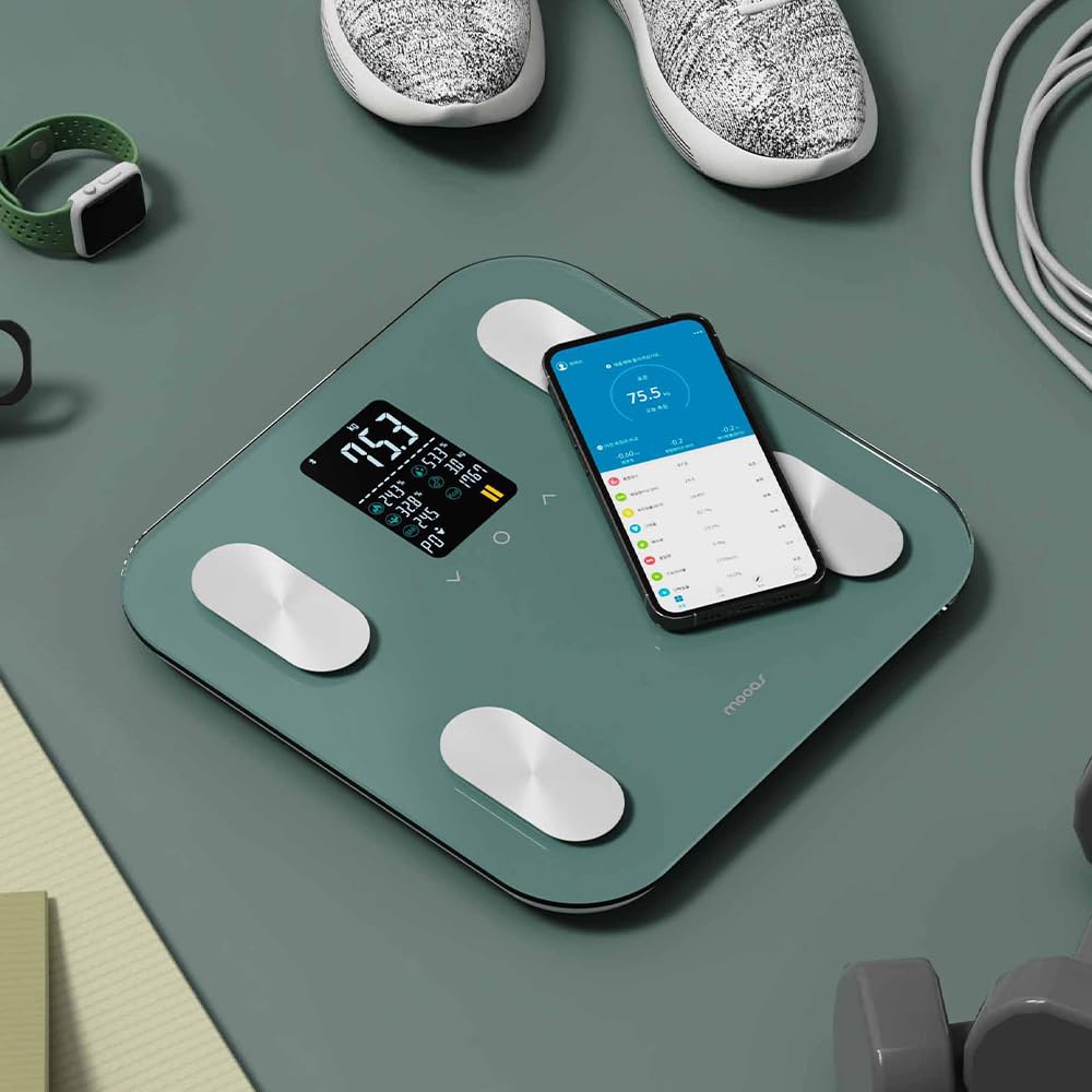 Green Bluetooth Body Weight Smart Scale O85384