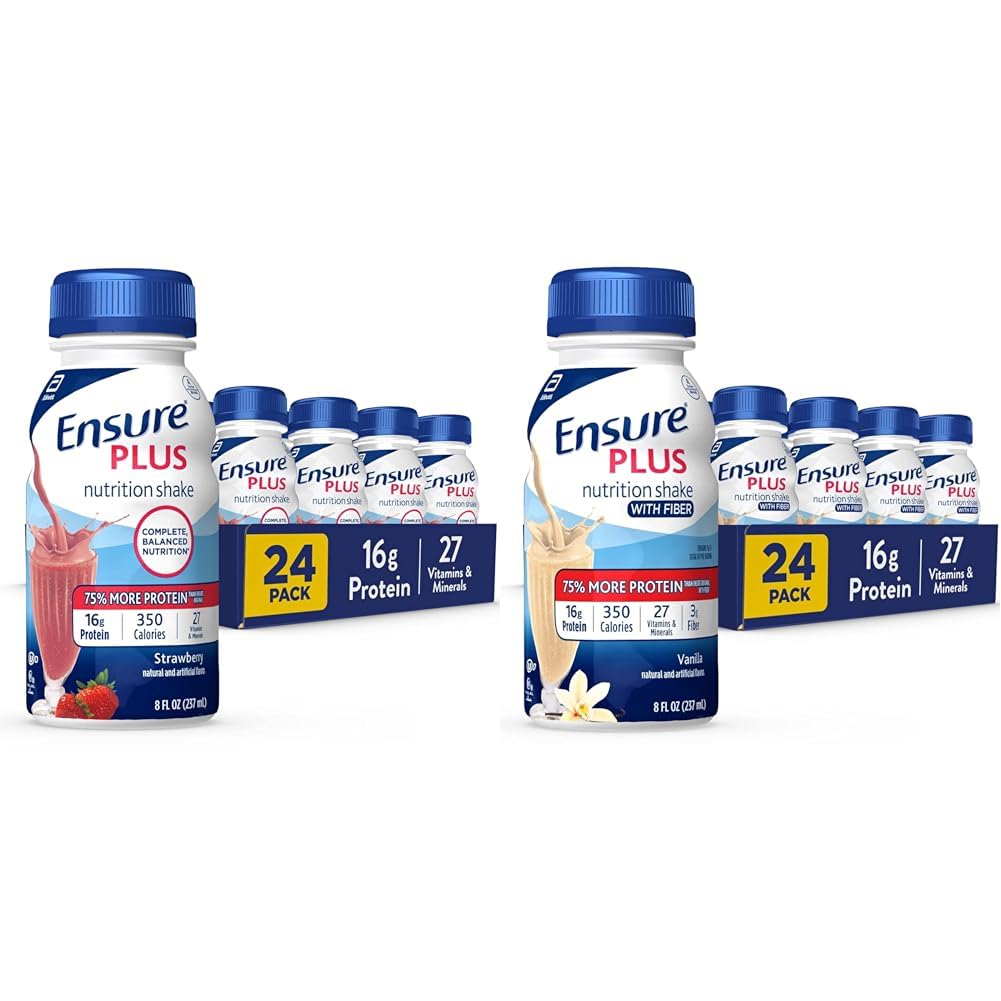 Vanilla Nutrition Shake with Protein, 8 Fl Oz Bottle (Pack of 24) W26421