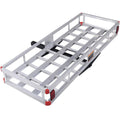 500lb Capacity Aluminum Hitch Cargo Carrier with Ramp T22755