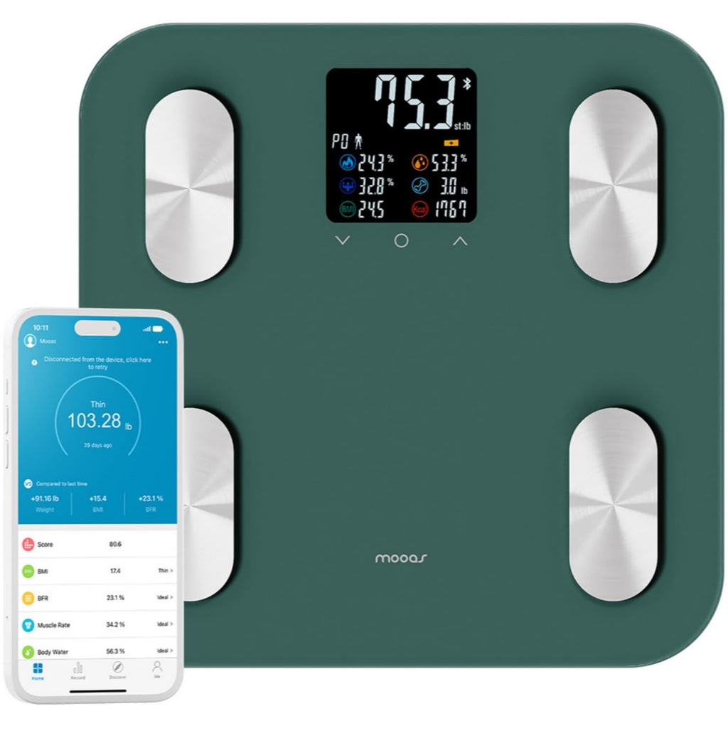Green Bluetooth Body Weight Smart Scale O85384