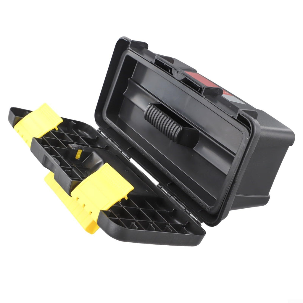 10 Inch Black Plastic Toolbox with Dual Layer Organization B938