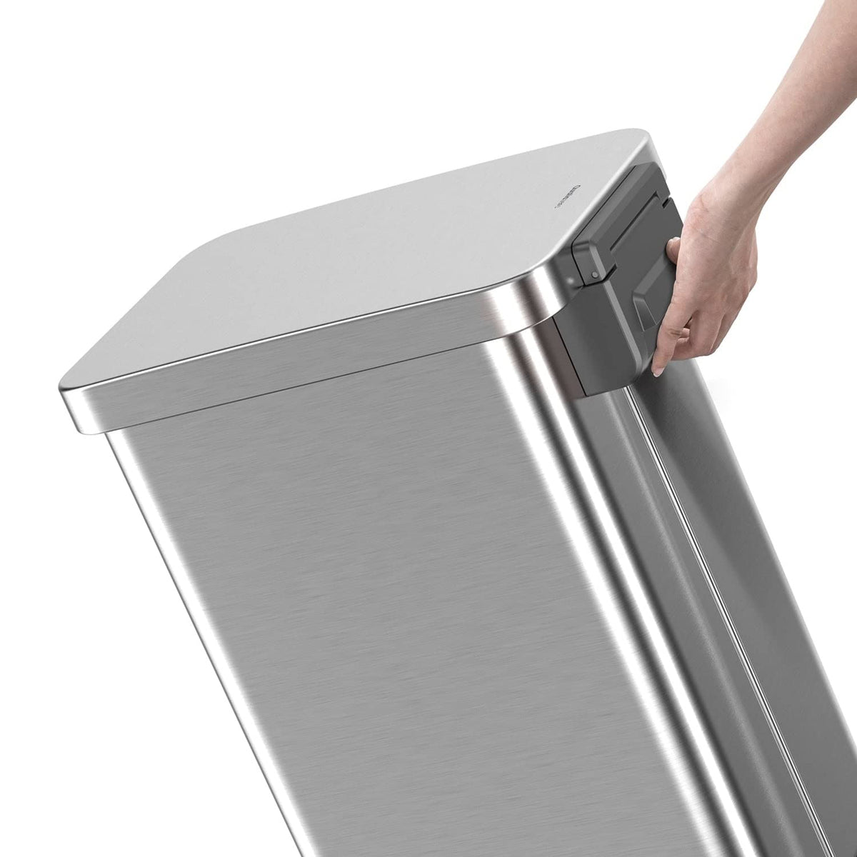 13.2 Gallon Stainless Steel Step On Trash Can H7072