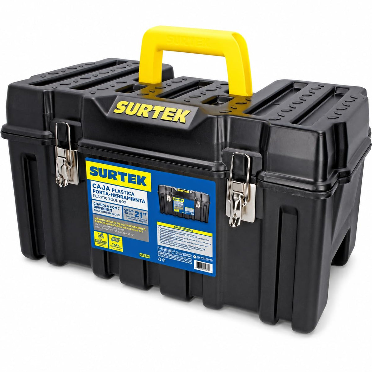 21" x 11" x 10" Black Mobile Tool Box K868789