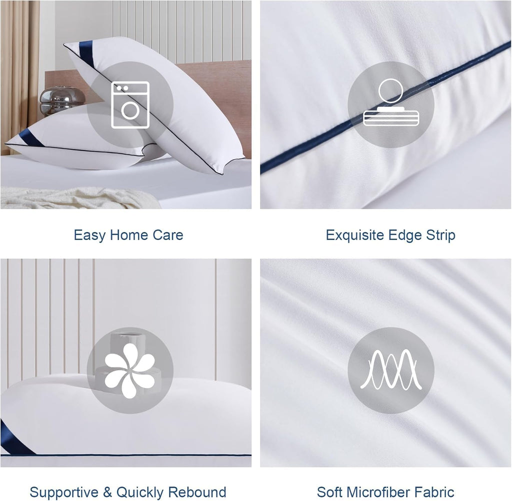 King Size Set of 2 Bed Pillows X585975