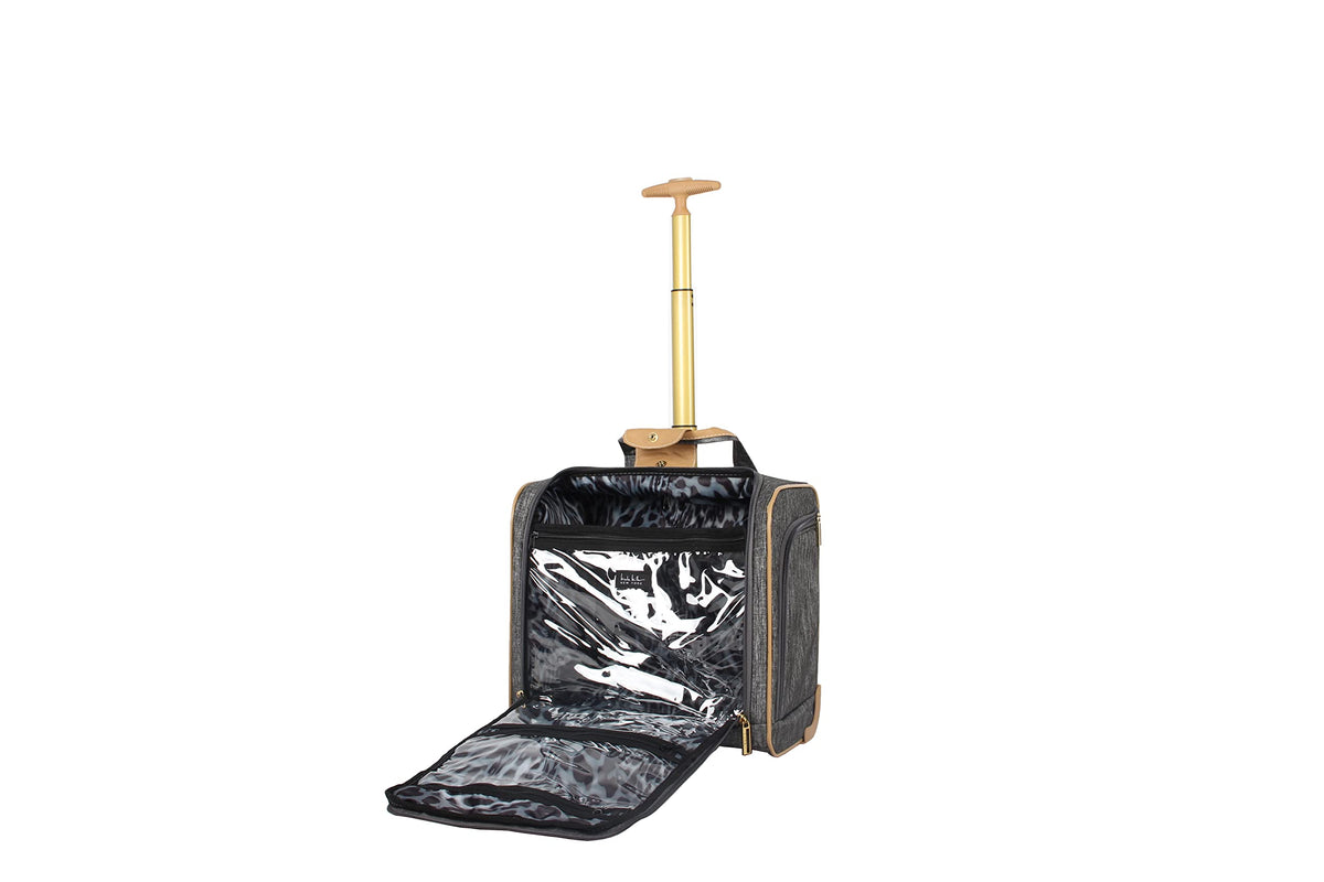 Lightweight 15 Inch Underseat Luggage with Spinner Wheels J2743