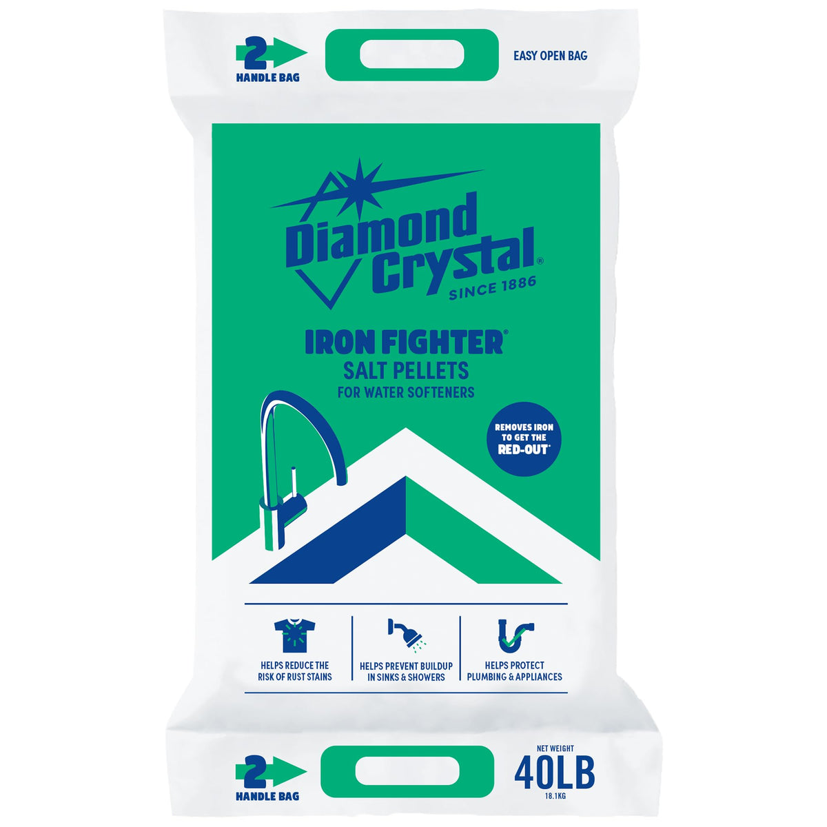 4 Pack Water Softener Salt Pellets, 40 lb Y17839