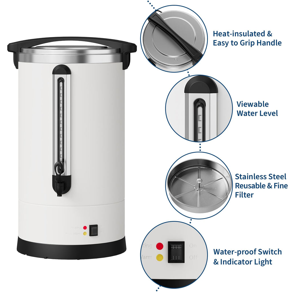 Large Capacity Stainless Steel Electric Coffee Urn D1397