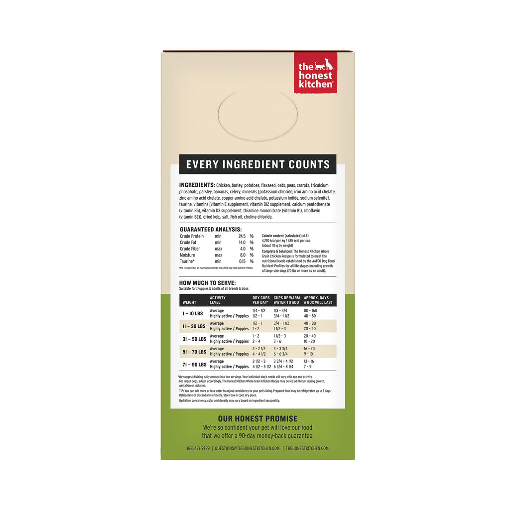 Whole Grain Chicken Recipe Dehydrated Dog Food 10 lb Q413
